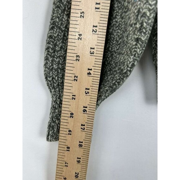 Everlane GIRLS M Half-Zip Chunky Knit Sweater 100% Wool Sweatshirt Pullover - Picture 4 of 10